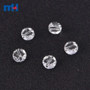 8mm Crystal Clear Glass Beads