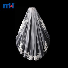 Alencon Lace Edged Wedding Veil