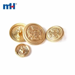 Gold Military Button